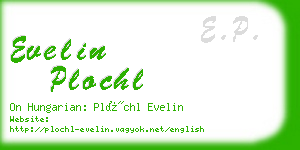 evelin plochl business card